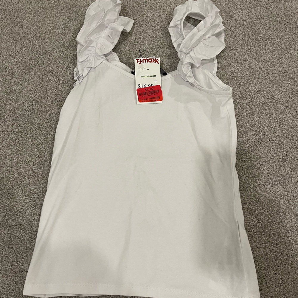French Connection White Tank Top